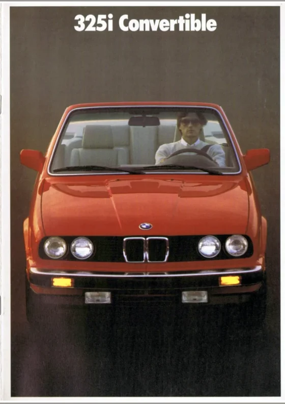 Cover of the 1987 BMW 3 Series Convertible Brochure