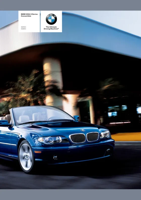 Cover of the 2004 BMW 3 Series Convertible Brochure