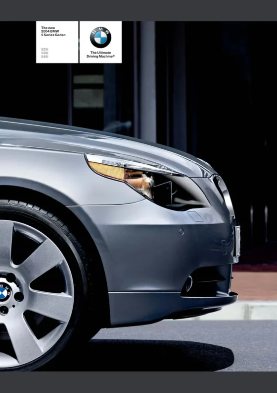 Cover of the 2004 BMW 5 Series Brochure