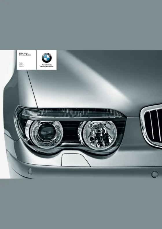 Cover of the 2004 BMW 7 Series Brochure