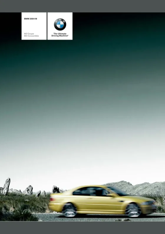 Cover of the 2004 BMW M3 Brochure