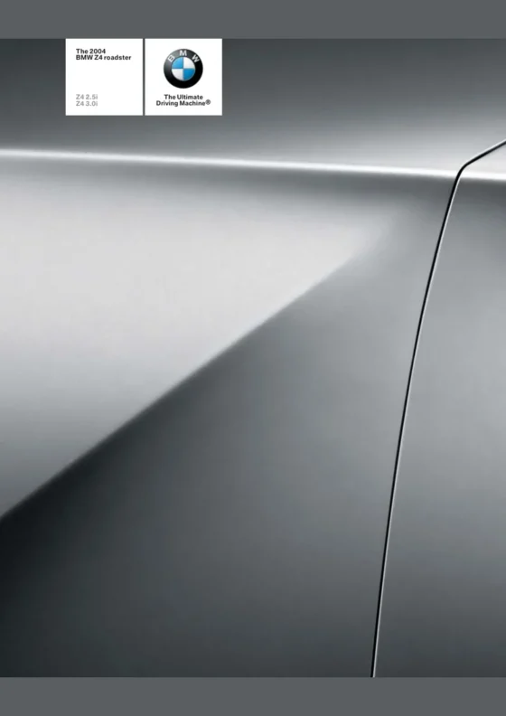 Cover of the 2004 BMW Z4 Roadster Brochure