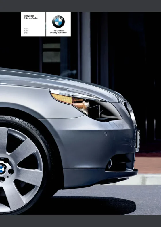 Cover of the 2005 BMW 5 Series Brochure