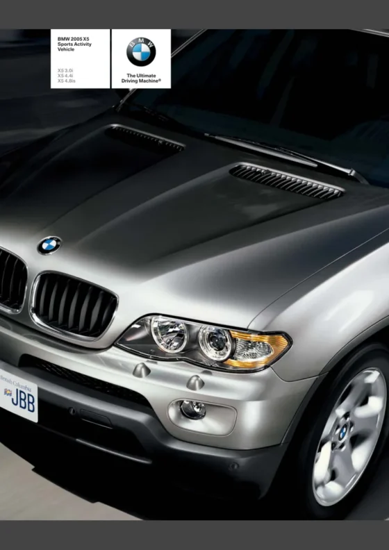 Cover of the 2005 BMW X5 Brochure
