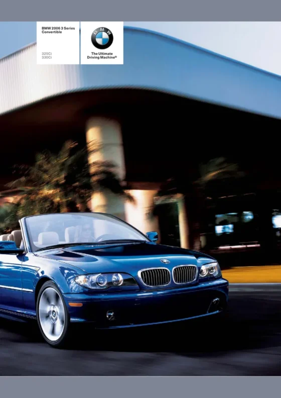 Cover of the 2006 BMW 3 Series Convertible Brochure