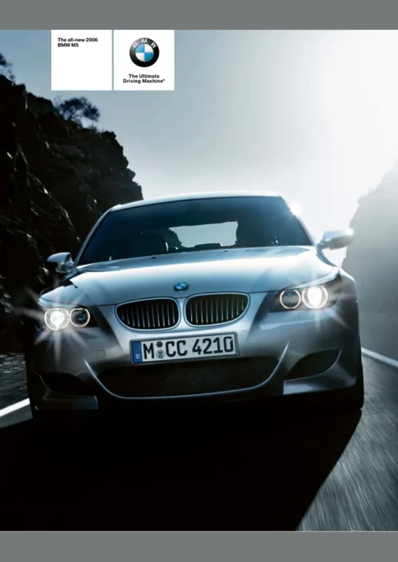 Cover of the 2006 BMW M5 Brochure