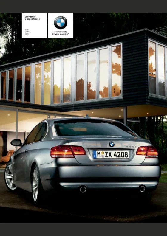 Cover of the 2007 BMW 3 Series Coupe Brochure