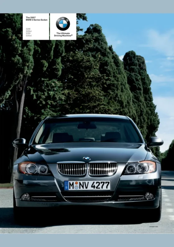 Cover of the 2007 BMW 3 Series Sedan Brochure