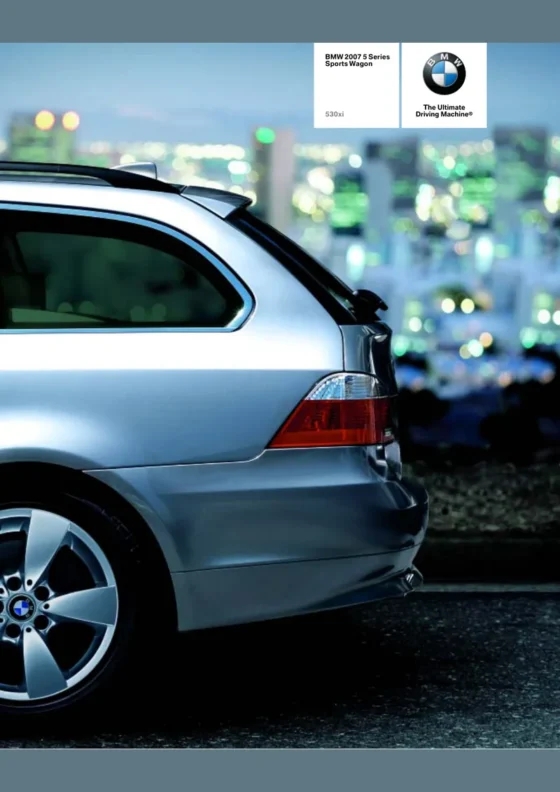 Cover of the 2007 BMW 5 Series Wagon Brochure