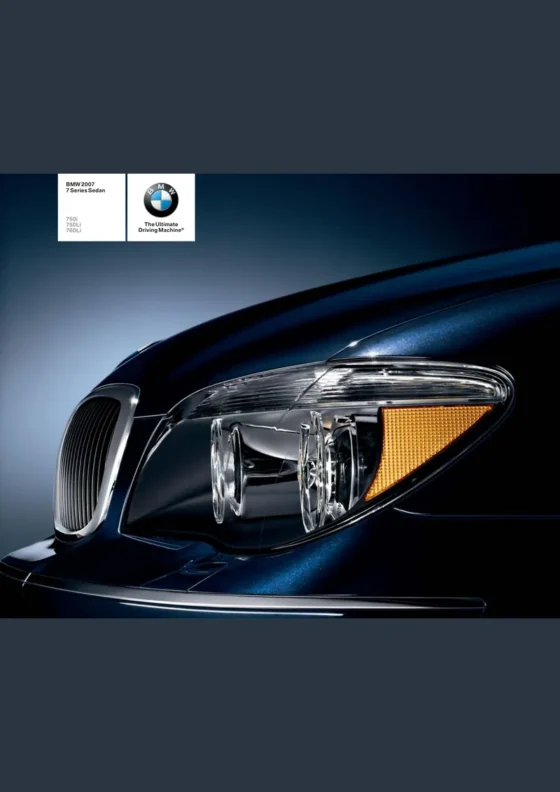 Cover of the 2007 BMW 7 Series Brochure