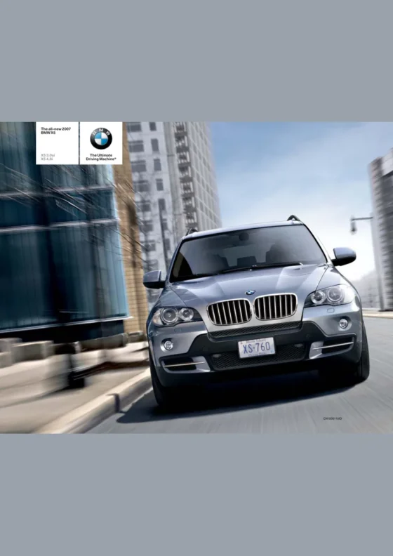 Cover of the 2007 BMW X5 Brochure