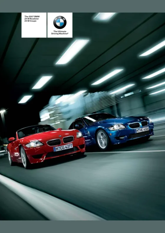 Cover of the 2007 BMW Z4 Brochure