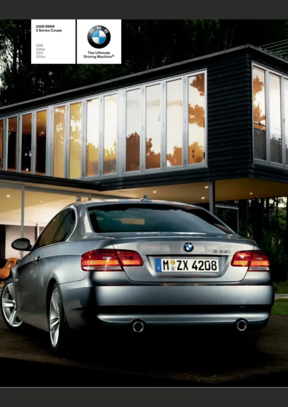 Cover of the 2008 BMW 3 Series Coupe Brochure