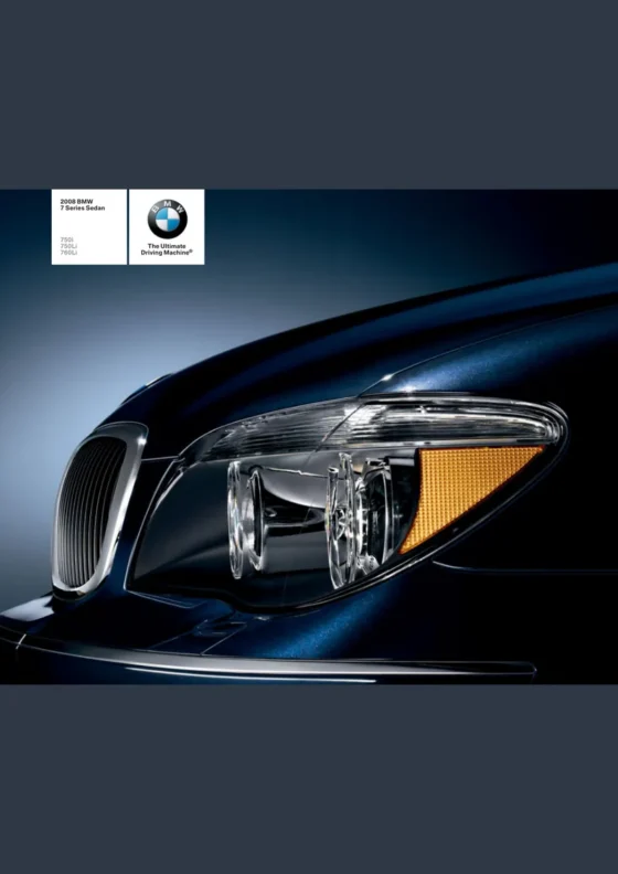 Cover of the 2008 BMW 7 Series Brochure