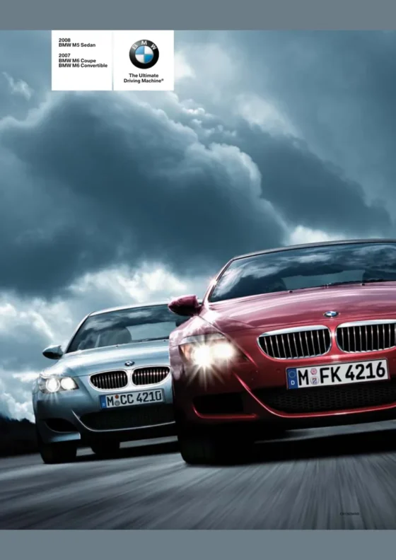 Cover of the 2008 BMW M5 Brochure