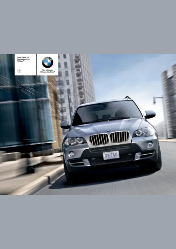 Cover of the 2008 BMW X5 Brochure