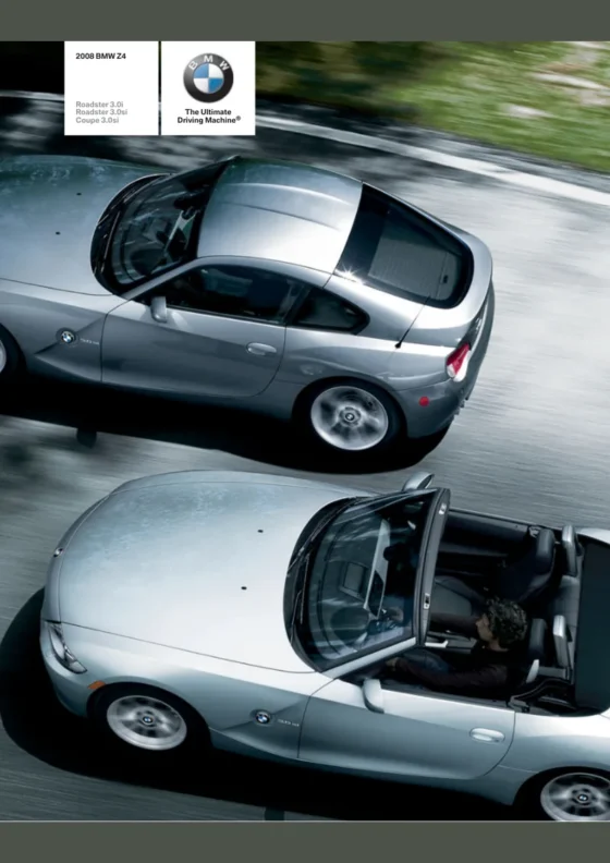 Cover of the 2008 BMW Z4 Brochure