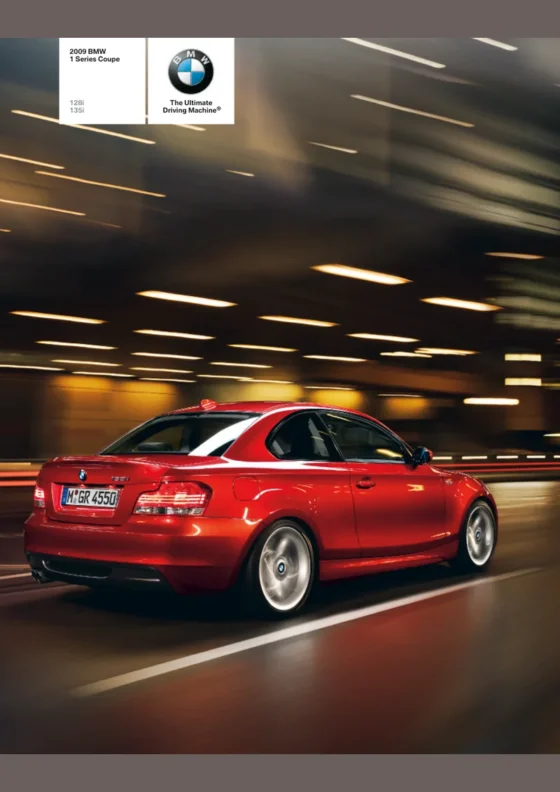 Cover of the 2009 BMW 1 Series Brochure