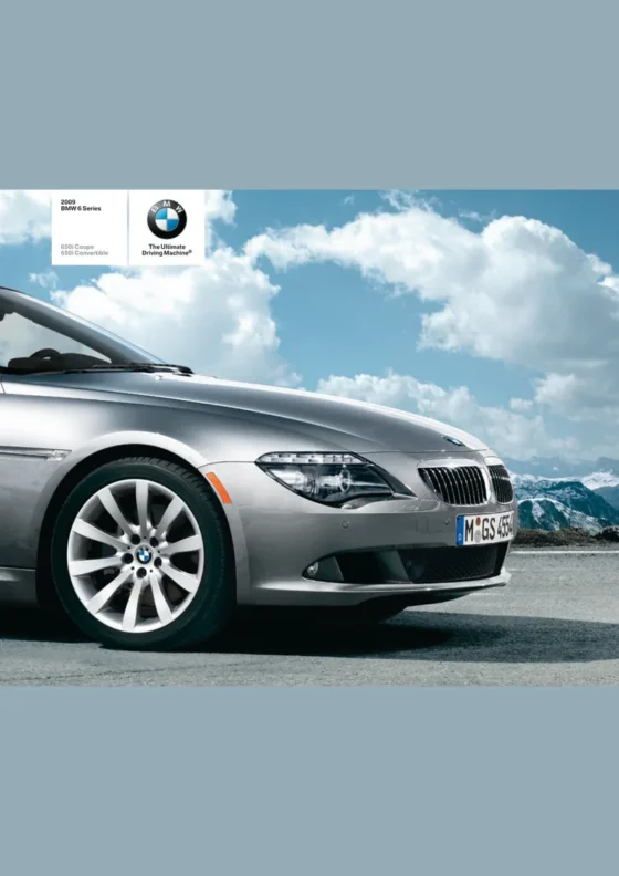 Cover of the 2009 BMW 6 Series Brochure