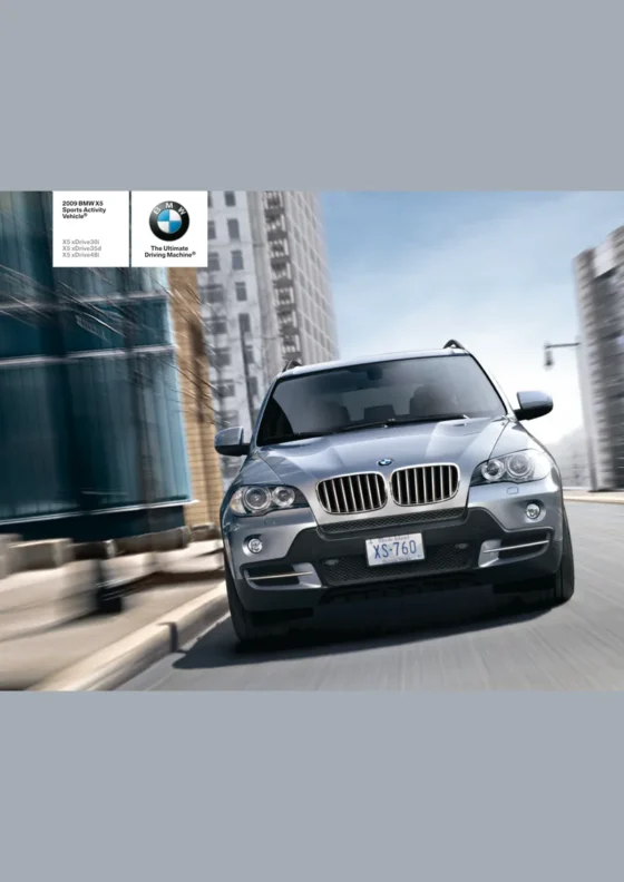 Cover of the 2009 BMW X5 Brochure