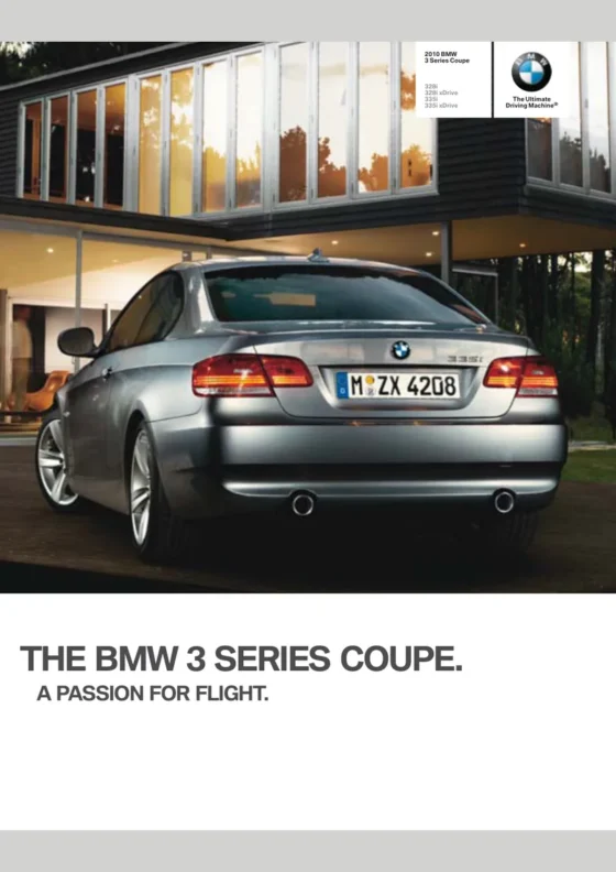Cover of the 2010 BMW 3 Series Coupe Brochure