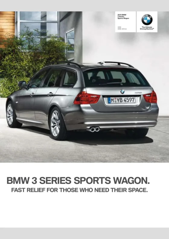 Cover of the 2010 BMW 3 Series Wagon Brochure