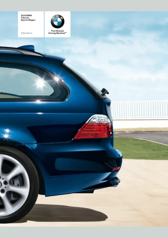 Cover of the 2010 BMW 5 Series Wagon Brochure