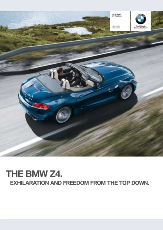 Cover of the 2010 BMW Z4 Brochure