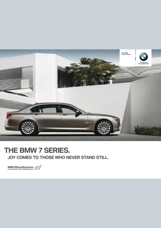 Cover of the 2011 BMW 7 Series Brochure