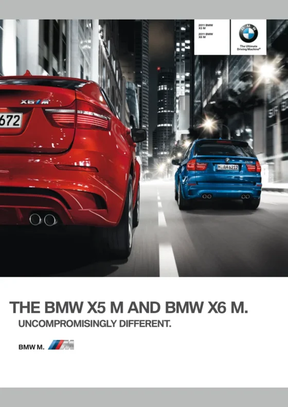 Cover of the 2011 BMW X6 M Brochure