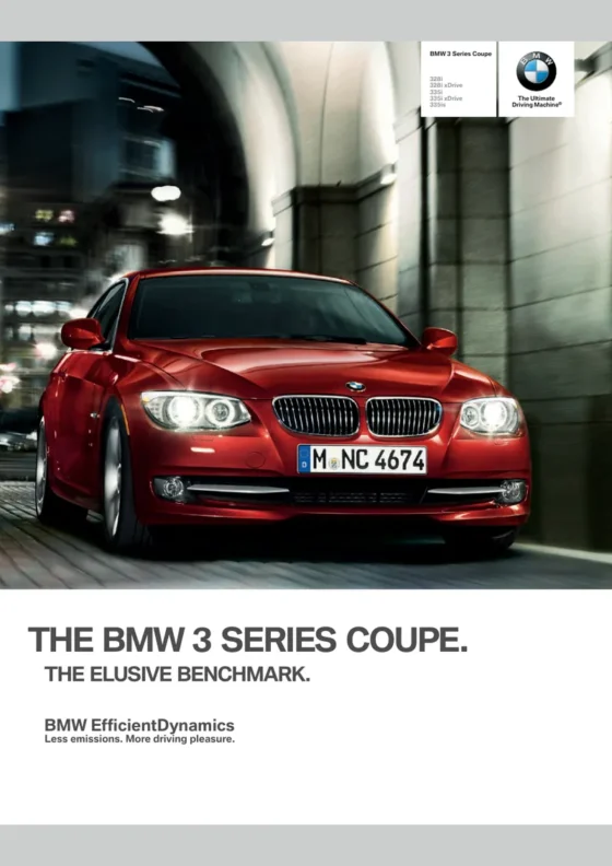 Cover of the 2012 BMW 3 Series Coupe Brochure