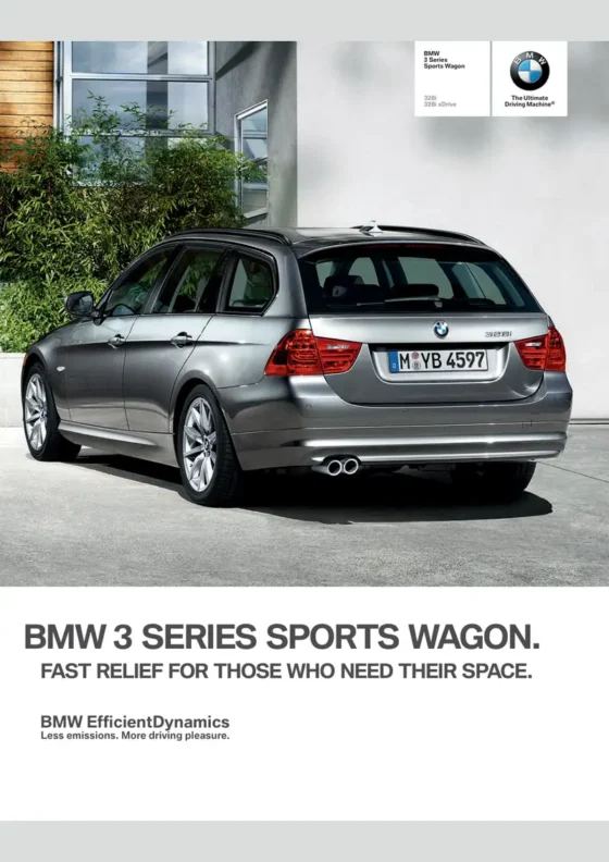 Cover of the 2012 BMW 3 Series Wagon Brochure