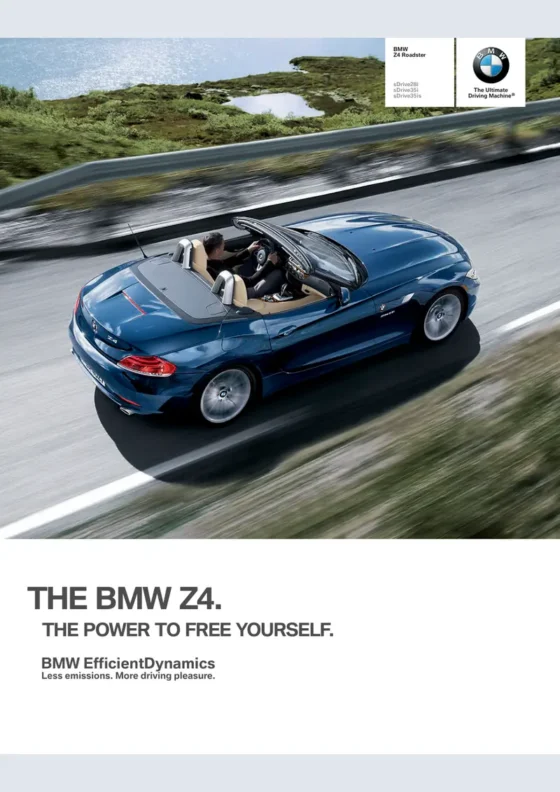 Cover of the 2012 BMW Z4 Brochure
