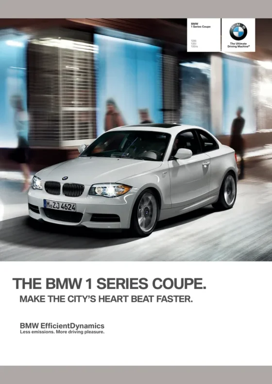 Cover of the 2013 BMW 1 Series Coupe Brochure