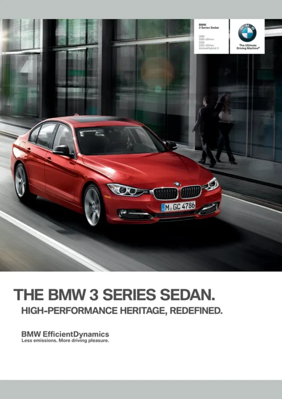 Cover of the 2013 BMW 3 Series Brochure