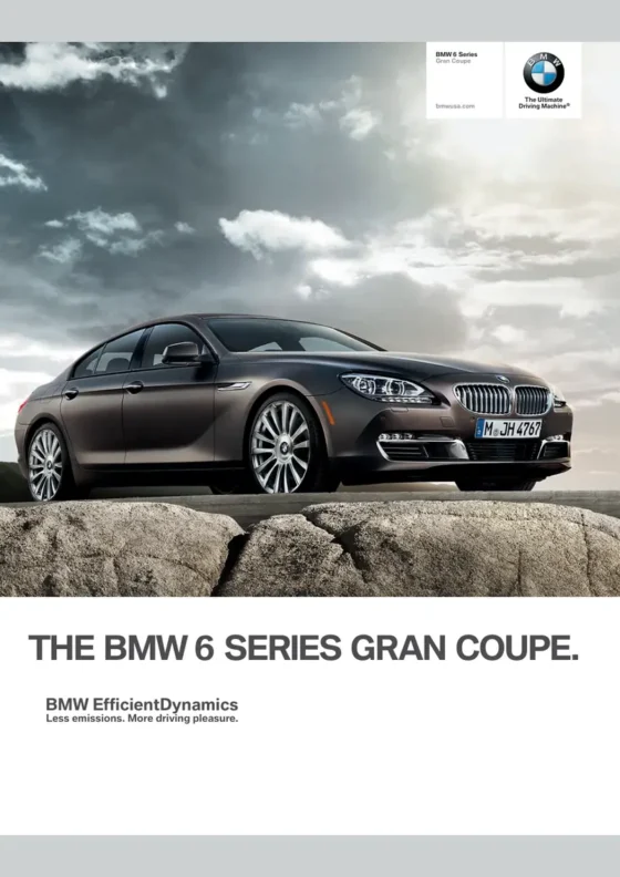 Cover of the 2013 BMW 6 Series Brochure