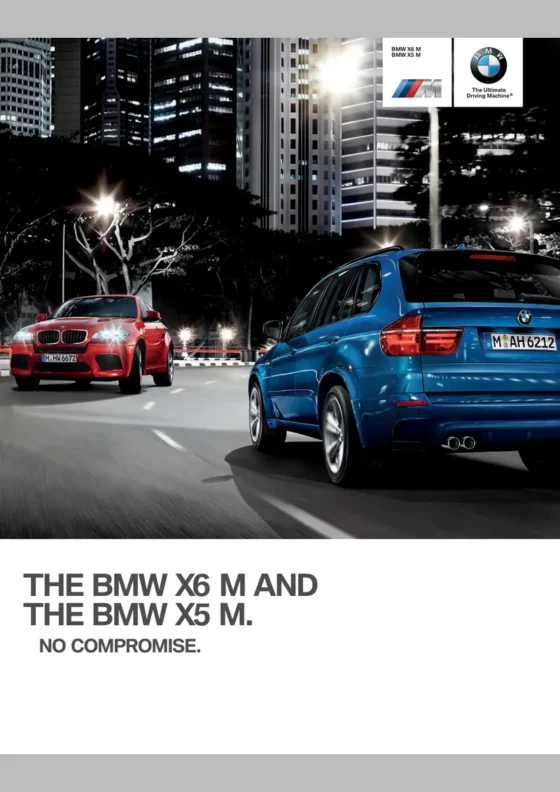 Cover of the 2013 BMW X6 M Brochure