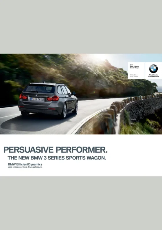 Cover of the 2014 BMW 3 Series Wagon Brochure