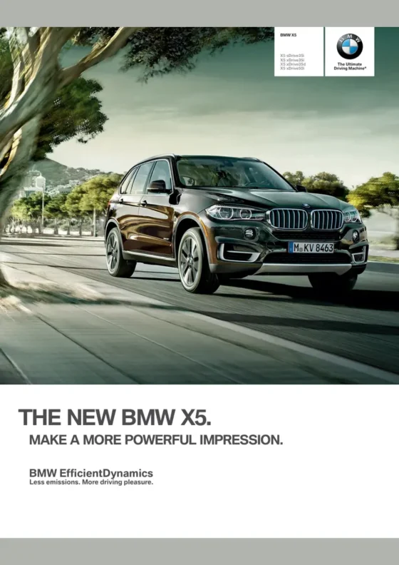 Cover of the 2014 BMW X5 Brochure
