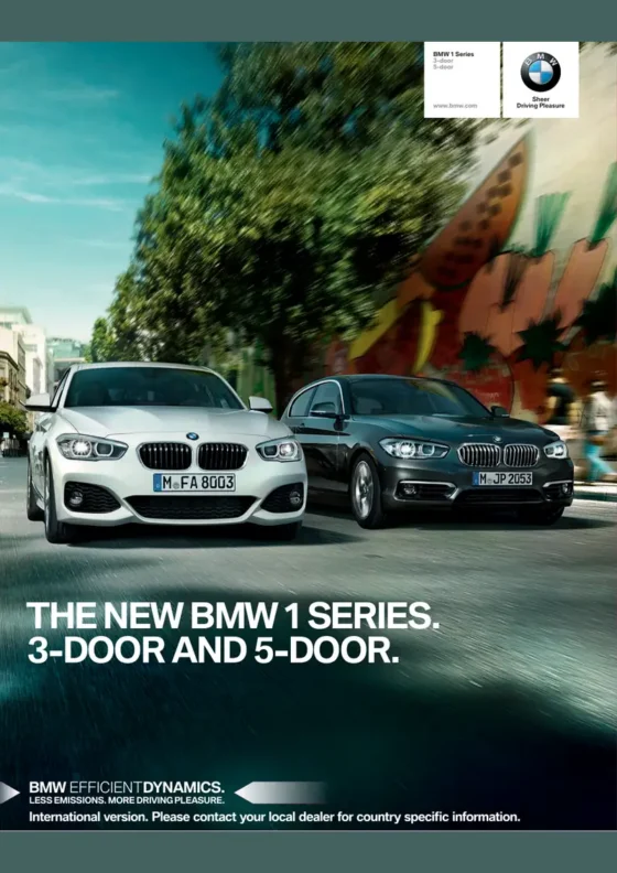 Cover of the 2015 BMW 1 Series Brochure