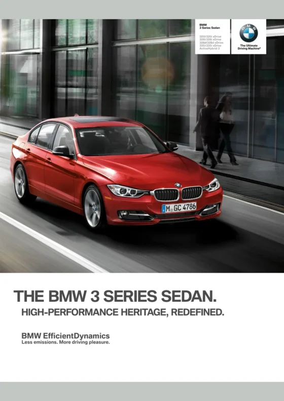 Cover of the 2015 BMW 3 Series Brochure