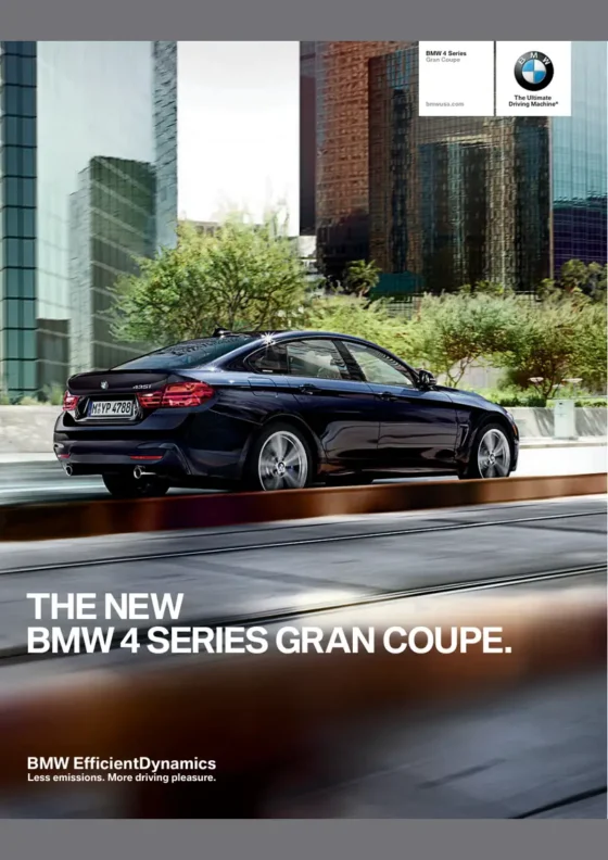 Cover of the 2015 BMW 4 Series Brochure