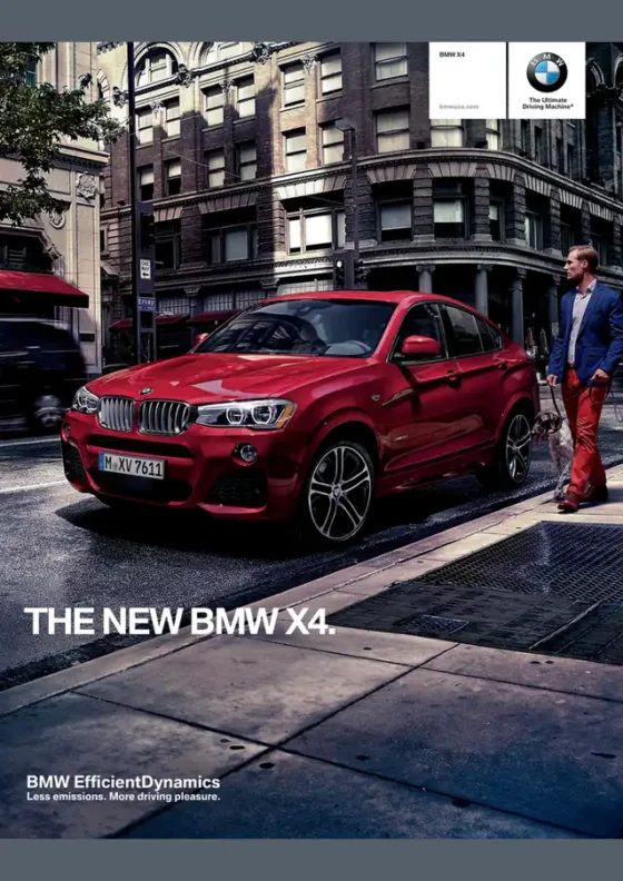 Cover of the 2015 BMW X4 Brochure