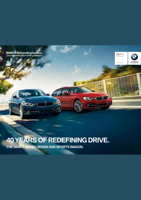 Cover of the 2016 BMW 3 Series Brochure