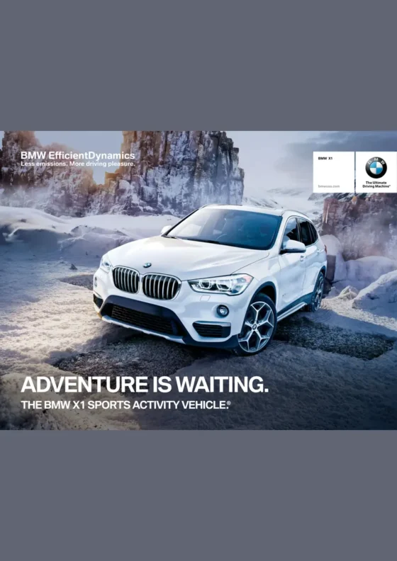 Cover of the 2016 BMW X1 Brochure