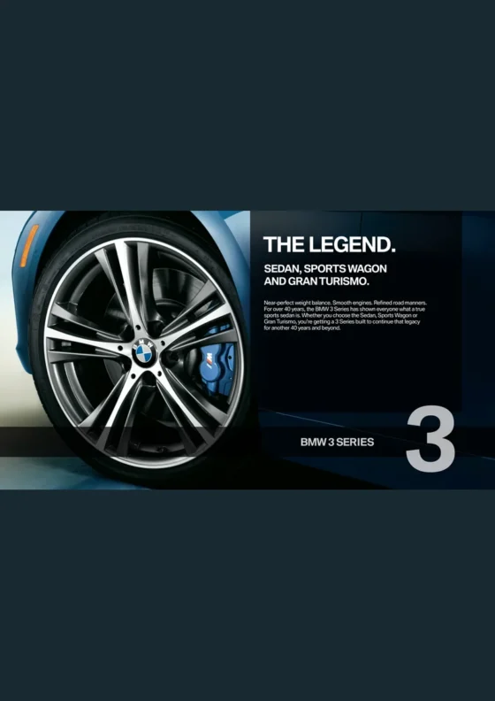 Cover of the 2017 BMW 3 Series Brochure