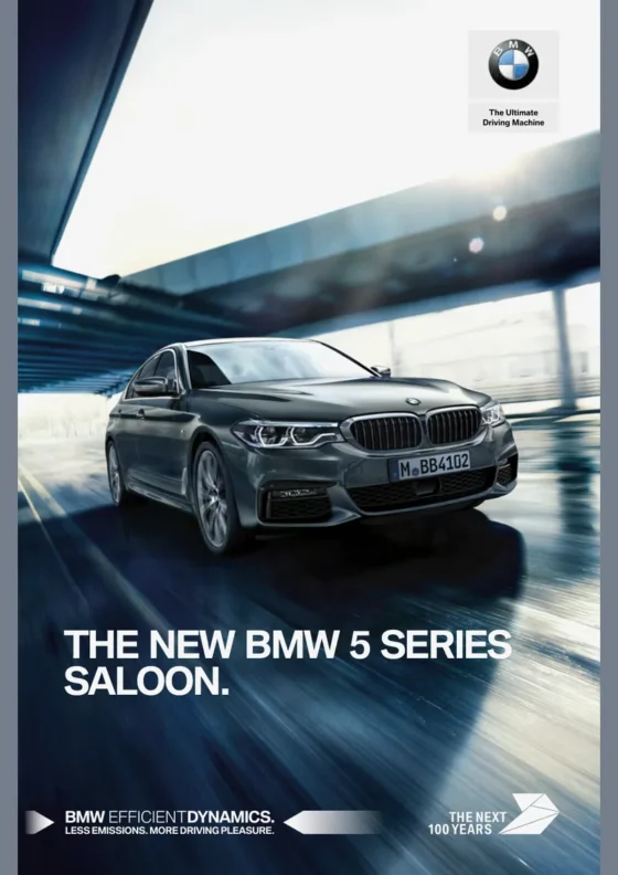 Cover of the 2017 BMW 5 Series Brochure