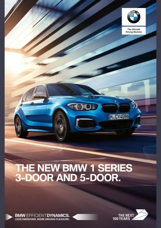 Cover of the 2018 BMW 1 Series Brochure
