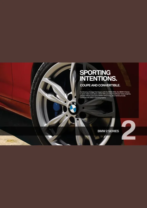 Cover of the 2018 BMW 2 Series Brochure