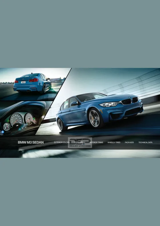 Cover of the 2018 BMW M3 Brochure